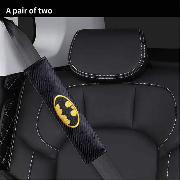 2 new Batman seat belt shoulder pads. - Picture 1 of 2